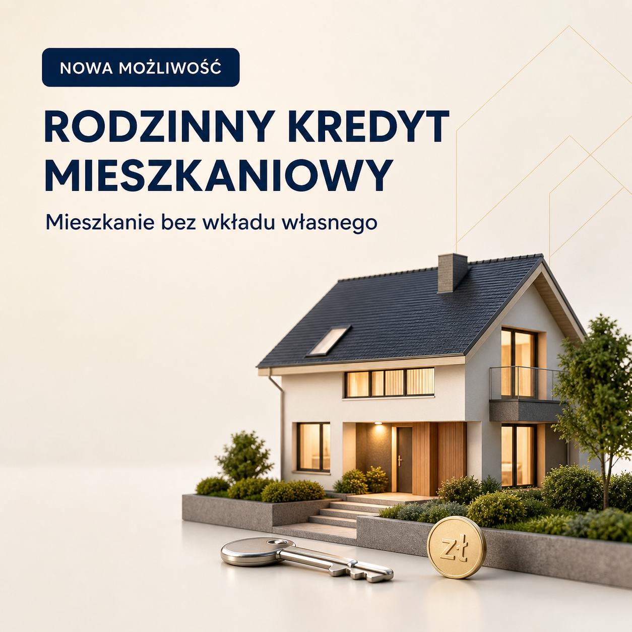 Rodzinny Kredyt Mieszkaniowy – Mieszkanie bez wkładu własnego